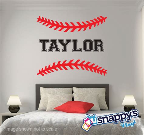 Personalized Baseball/softball Wall Decal Custom Baseball Decal ...