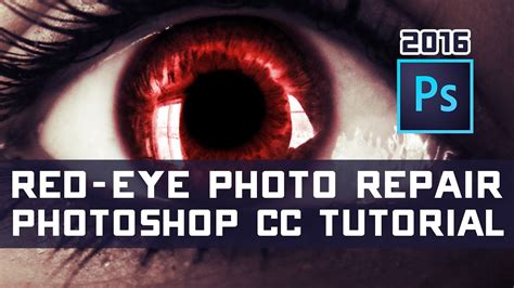 How to Remove/Fix Red Eye in Photos - Photoshop Tutorial - YouTube