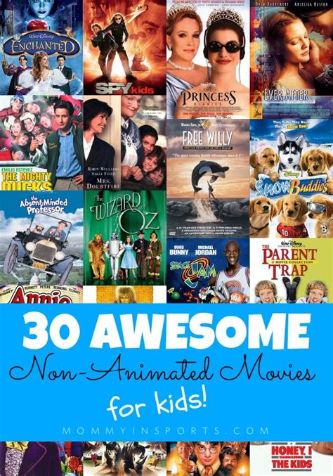 30 Awesome Non-Animated Movies for Kids | Animated movies for kids, Kid ...