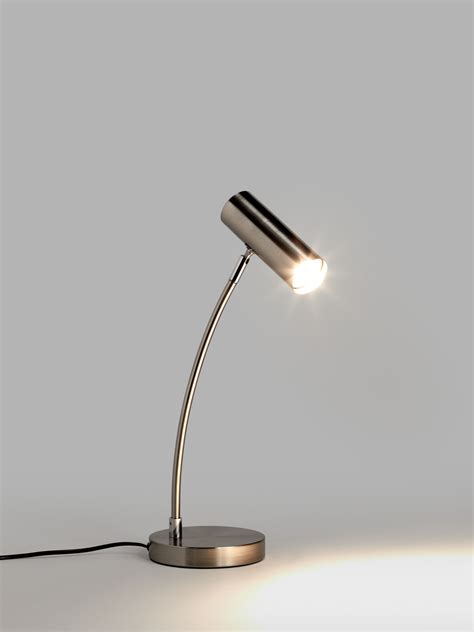John Lewis ANYDAY Oliver LED Desk Lamp, Satin Nickel