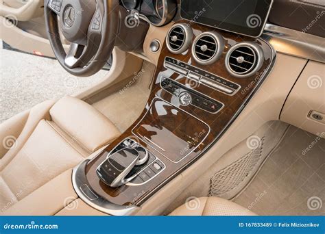 Mercedes Benz C300 Sedan Interior Control Pad View Editorial Stock Image - Image of view, finish ...