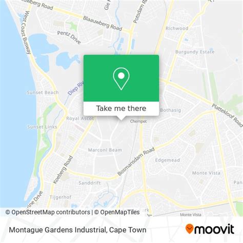 How to get to Montague Gardens Industrial in Cape by Bus or Train?