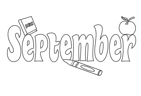 September coloring pages to download and print for free - Coloring Pages