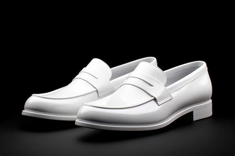 Premium AI Image | a pair of white shoes with a black background