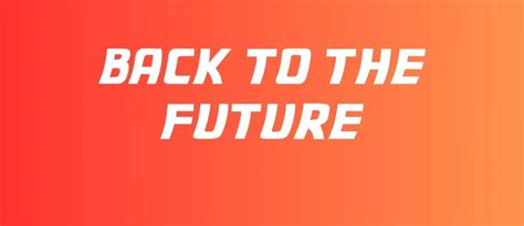 Back to the Future Font Free Download