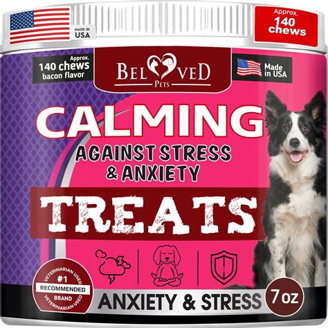 Calming Chews for Dogs & Cats - Pet Separation Anxiety Relief Treats & Calm Aggressive Behavior ...