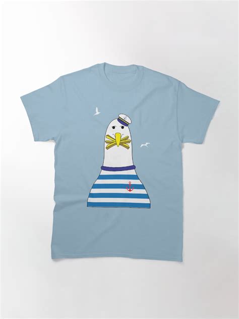 "Funny Seagull Eating Chips" T-shirt by HotHibiscus | Redbubble