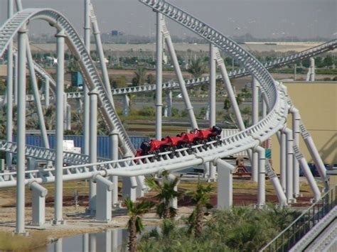 Formula Rossa - World's Fastest Roller Coaster Ferrari World Abu Dhabi, United Arab Emirates ...