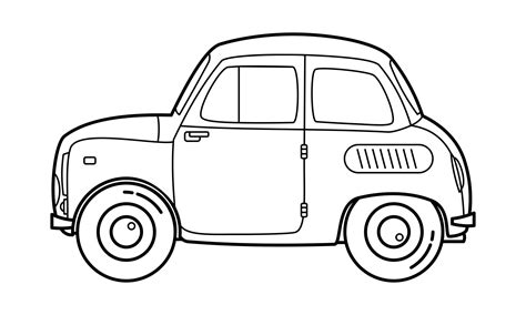 Daily Car Outline Design for Drawing Book 27862780 Vector Art at Vecteezy