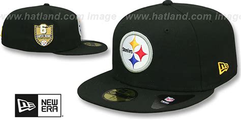 Pittsburgh Steelers GOLDEN-HIT Black Fitted Hat by New Era