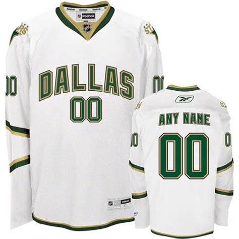 Reebok Dallas Stars Men's Customized Authentic White Third Jersey