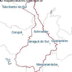 Getulio Mendes: Localização de Jaraguá do Sul no Estado de Santa Catarina