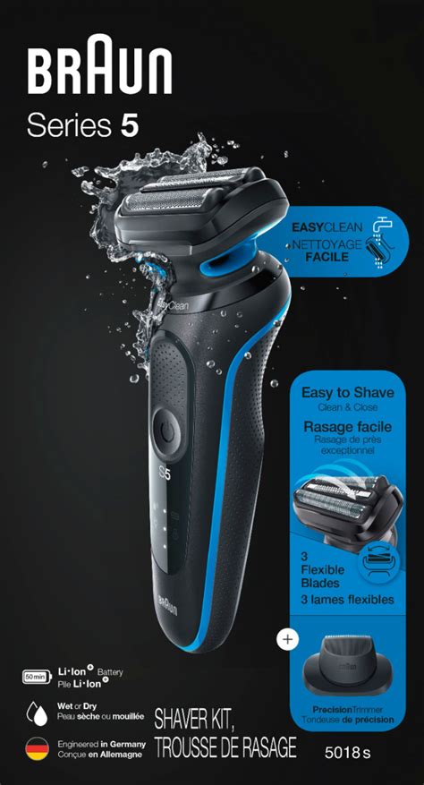 Braun Series 5 EasyClean 5018S Wet/Dry Rechargeable Electric Shaver - Brand New 69055885468 | eBay