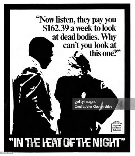 Movie poster advertises 'In the Heat of the Night' , directed by... News Photo - Getty Images