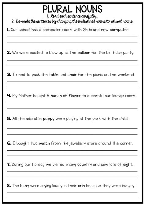 English Activities For Grade 6 Worksheets