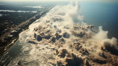 Premium AI Image | Tsunamis off the Florida Coast