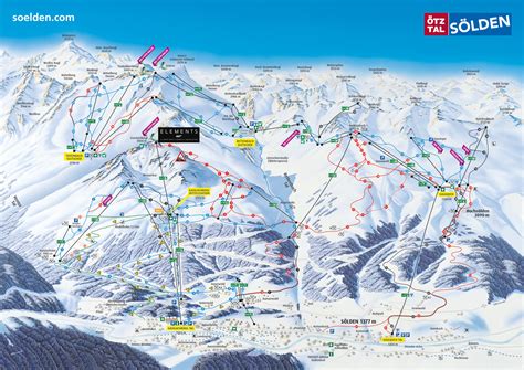 Sölden Piste Map | Plan of ski slopes and lifts | OnTheSnow