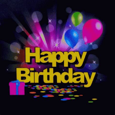 Happy Birthday Balloons GIF - HappyBirthday Balloons Presents - Discover & Share GIFs