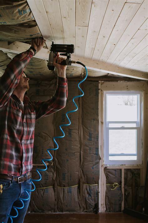 How We Installed Wood Planks On Our Ceiling | Nadine Stay