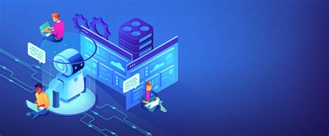 Robotics Developer Isometric 3d Banner Header Stock Illustration - Download Image Now ...