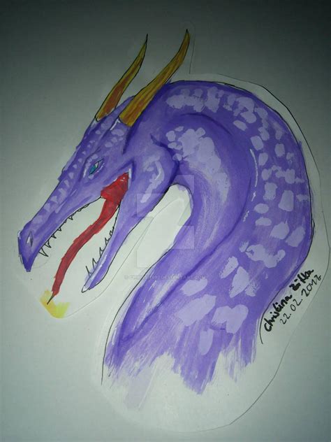 Watercolor Dragon by chrissi1997 on DeviantArt