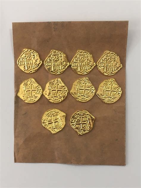 Fake Gold Coins Ancient Old REPLICA Pirate Treasure Coin - Etsy