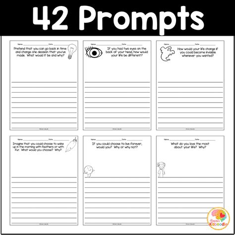 Creative Writing Prompts: Daily Journal Prompts for 2nd-4th Grade ...