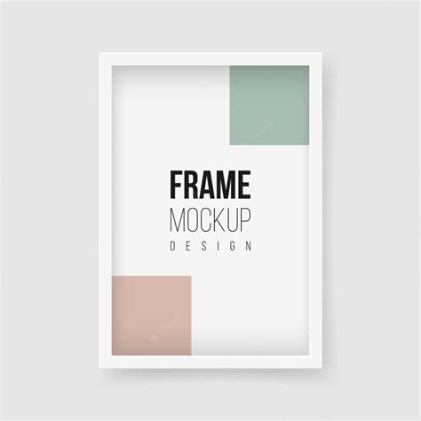 Premium Vector | Frame mockup. Vector flat illustrations. Rectangle ...