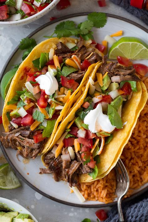 Slow Cooker Shredded Beef Tacos - Cooking Classy