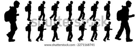 Child Backpack Silhouette: Over 4,526 Royalty-Free Licensable Stock Vectors & Vector Art ...