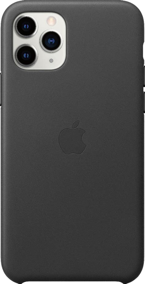 Best Buy: Apple iPhone 11 Pro Leather Case Black MWYE2ZM/A