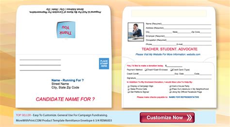 Fundraising Donation Envelope Template - Blogs