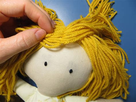 The Project Lady - Fast & Easy way to make Doll Hair with Yarn! | Yarn dolls, Rag doll hair ...