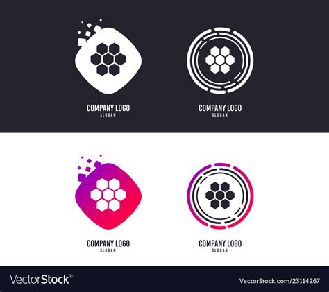 Honeycomb sign icon honey cells symbol Royalty Free Vector