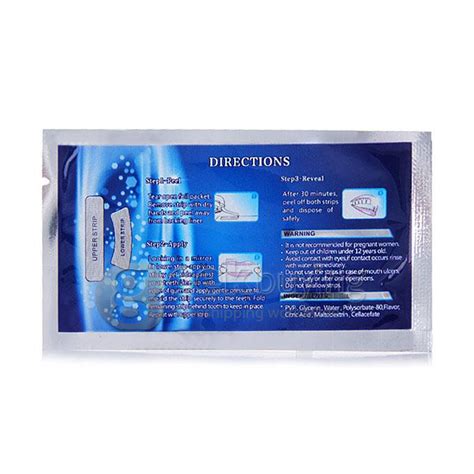 Hydrogen Peroxide Teeth Whitening Strips Double Elastic Gel Strips