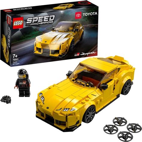 LEGO 76901 Speed Champions Toyota GR Supra, Konstruktionsspielzeug gelb ...