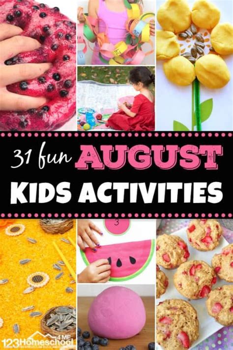 August activity plans things to do in august with kids – Artofit