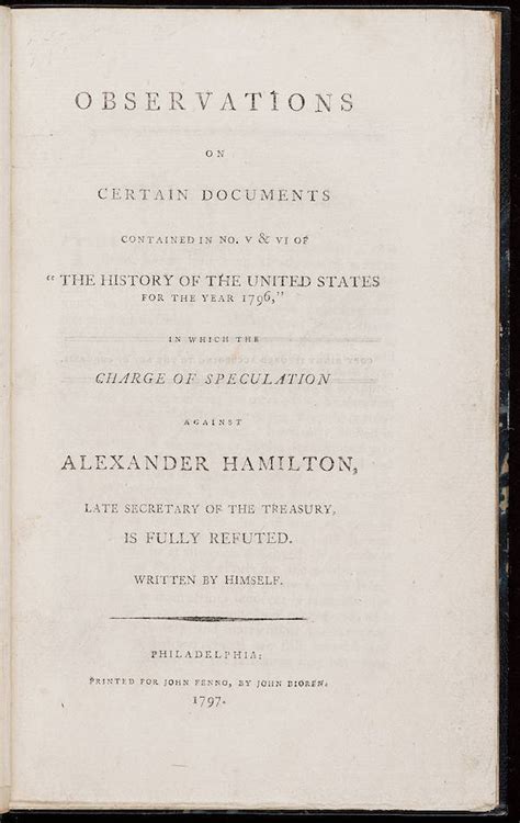 Maria Reynolds, Alexander Hamilton, And America's First Sex Scandal