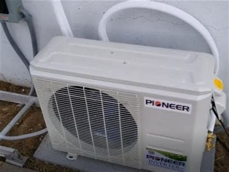 How To Install Pioneer Ductless Mini Split 12000 BTU 230 Volts Air ...