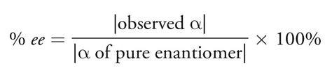 Enantiomeric Excess (ee) and Specific Rotation Practice Problems