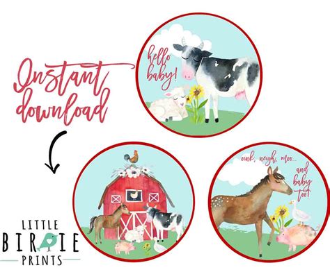 FARM BANNER Farm Instant Download Banner Farm Birthday Party - Etsy