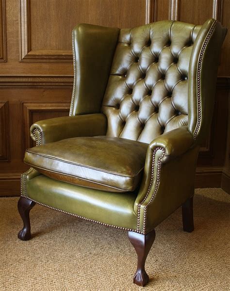 Brilliant Leather Winged Armchair Chair Of Bath Wing Chelsea Design Quarter The Special High ...