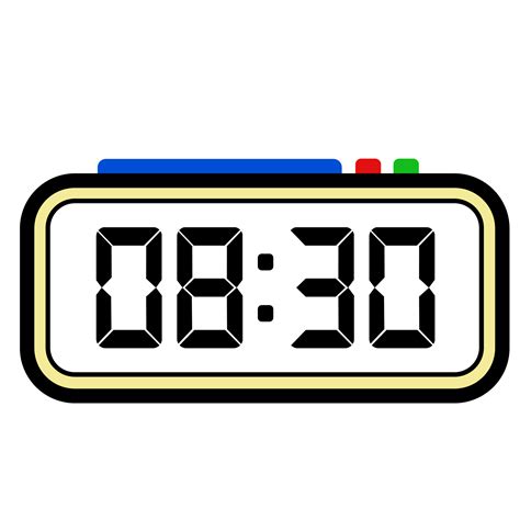 Digital Clock Time Show 8.30, Clock Show 24 hours, Time Illustration ...