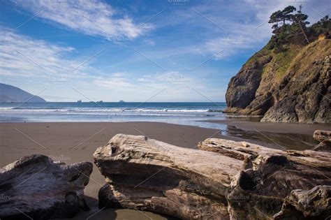 Port Orford Beach | High-Quality Nature Stock Photos ~ Creative Market