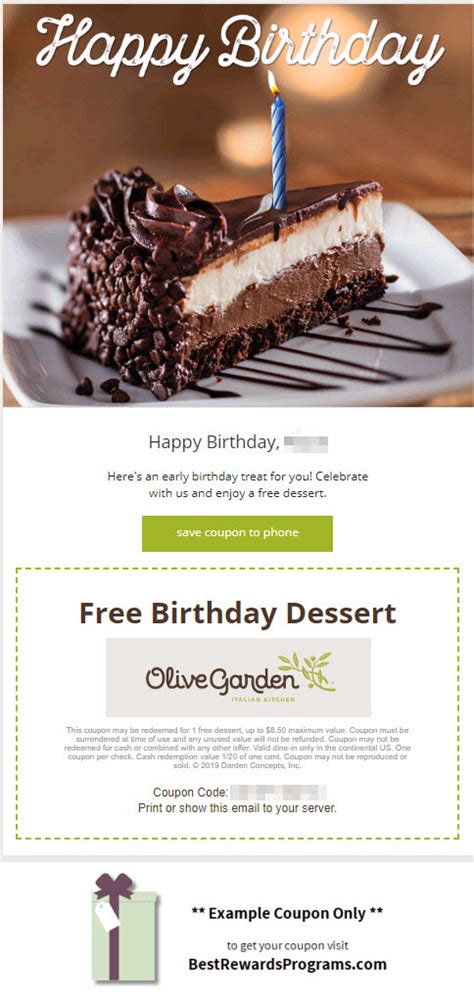 Olive Garden Free Birthday Food | Best Rewards Programs