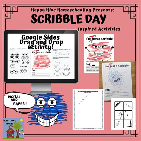 National Scribble Day Activities Drag & Drop Google Slides complete the ...