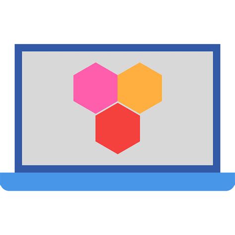 Laptop colors icon. Free download transparent .PNG | Creazilla