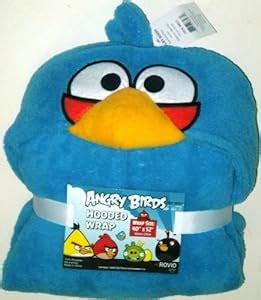 Amazon.com - Angry Birds Blue Jay Hooded fleece wrap - Childrens Blankets