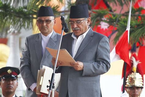 Maoist leader Pushpa Kamal Dahal ‘Prachanda’ sworn in as new Nepal ...