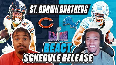 St. Brown Brothers React to 2023 NFL Schedule Release - BVM Sports